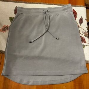 Cable and Gauge Women's Large Gray Sport Skirt With Drawstrings And Pockets